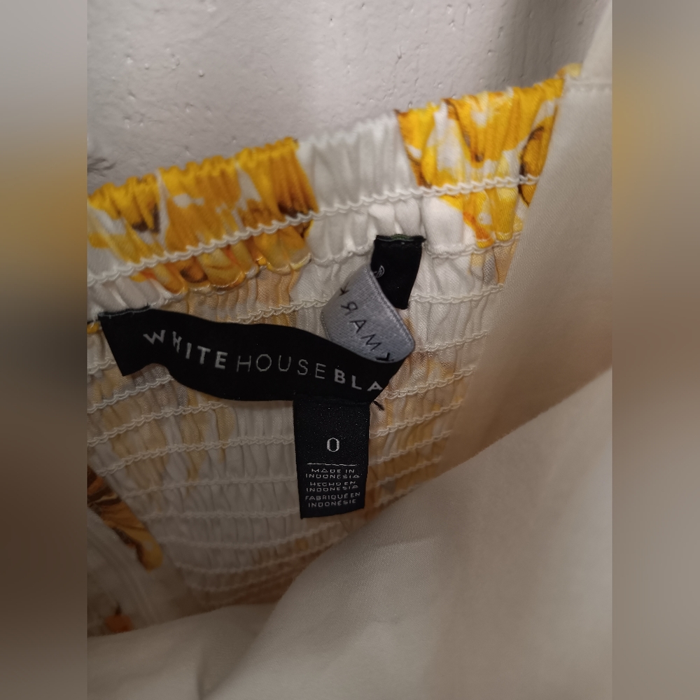 NWT White House Black Market pineapple midi dress - Picture 3 of 6